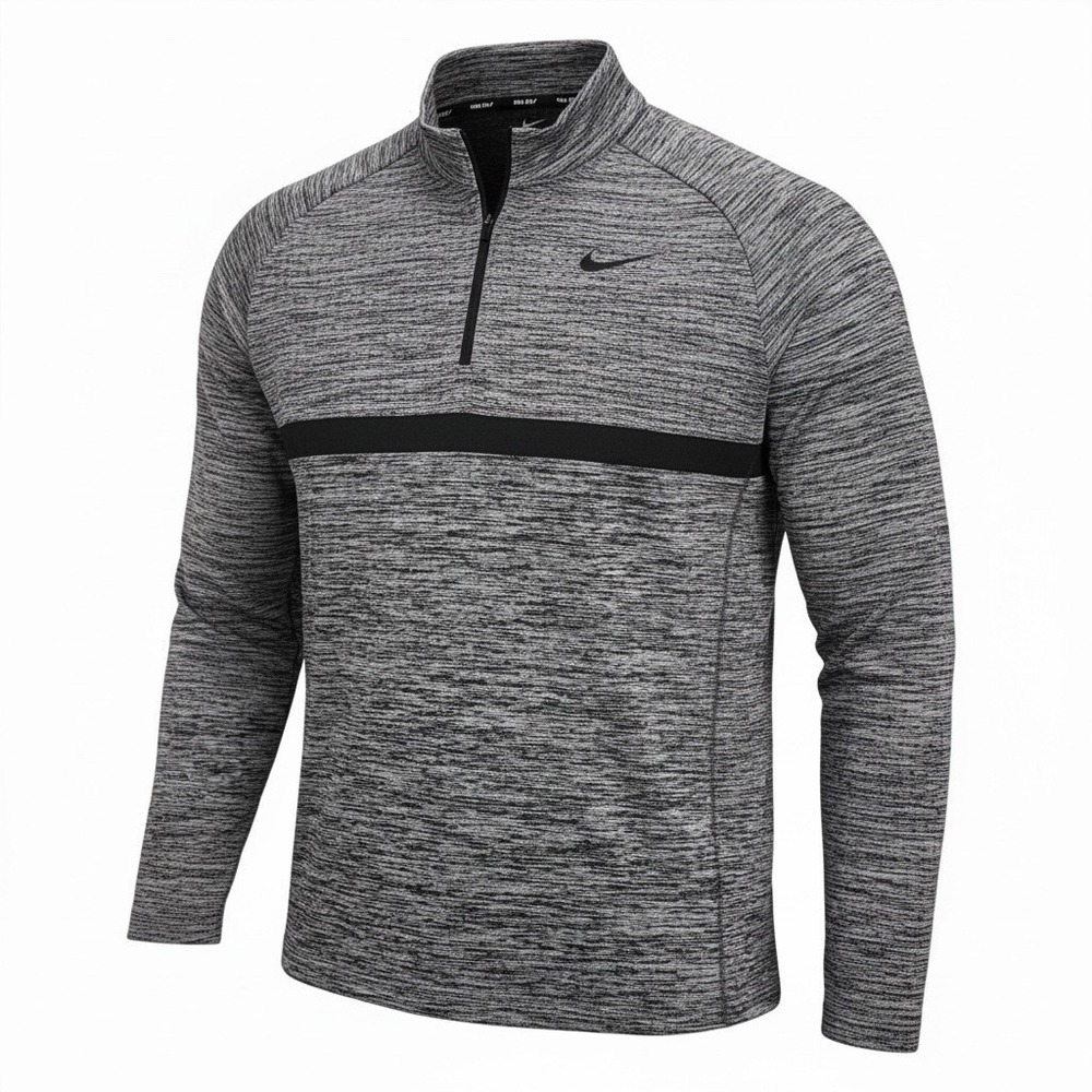 Nike Men's Dry Knit 1/2-Zip Golf Pullover 892221-012 Gray Size 2XL